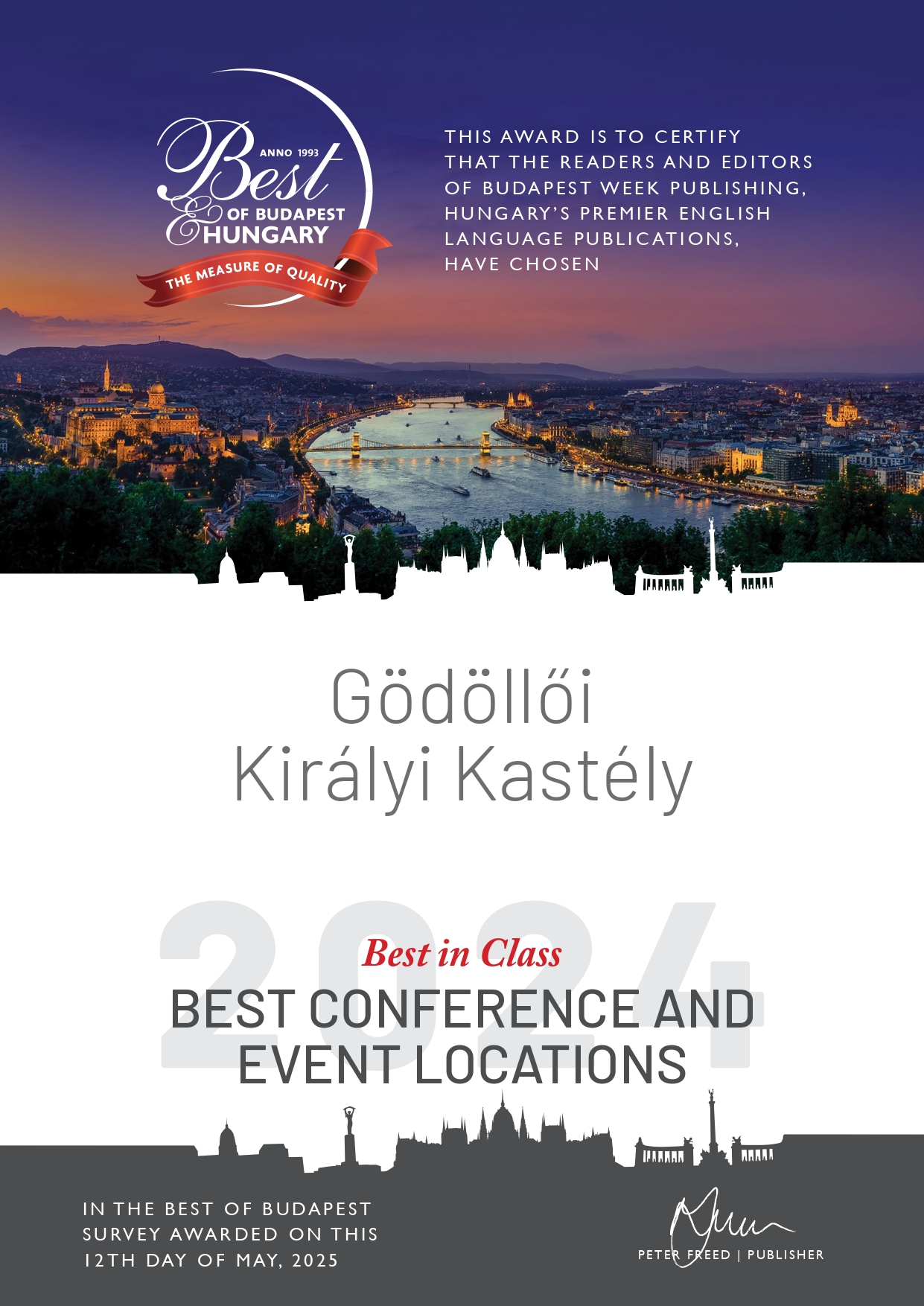 Legjobb konferencia és rendezvényhelyszín