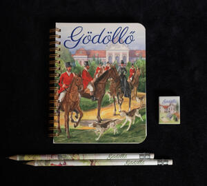 Gödöllő feliratos spirál notesz-ceruza-radír szett