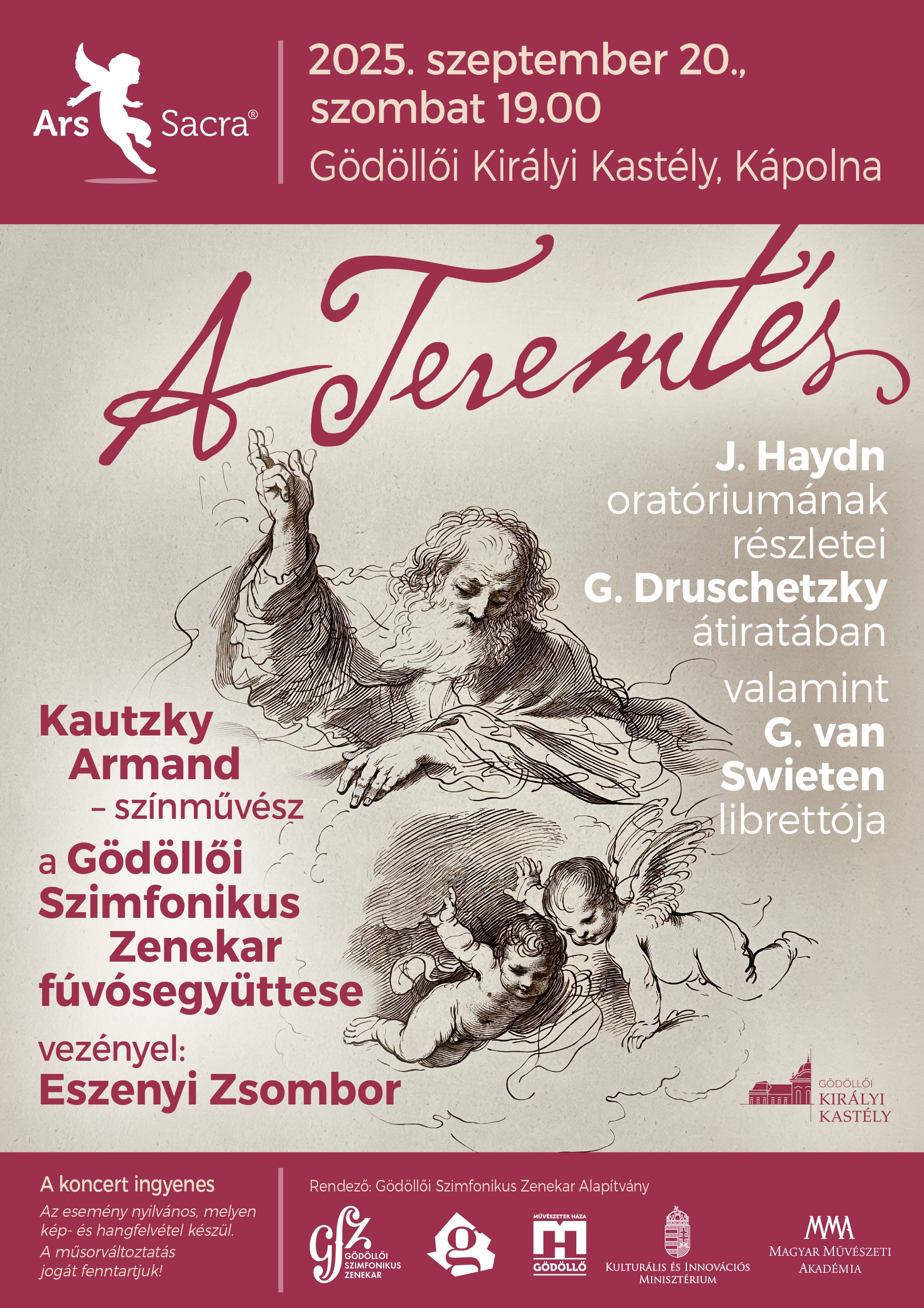2025. szeptember 20., szombat 19.00 - A Teremtés koncert